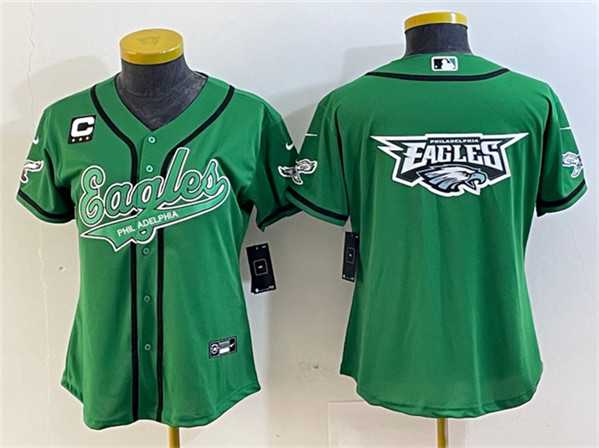 Women's Philadelphia Eagles Green Team Big Logo With 3-Star C Patch Cool Base Stitched Baseball Jersey(Run Small),We sell and wholesale Women's Philadelphia Eagles Green Team Big Logo With 3-Star C Patch Cool Base Stitched Baseball Jersey(Run Small) on line form chian!